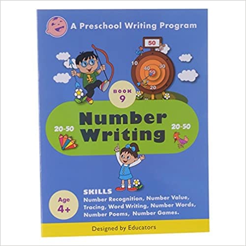 Preschool Writing Number Writing 20-50