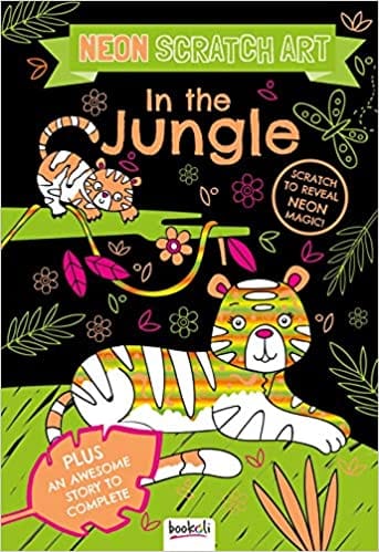 In Thin The Jungle Scratch Art