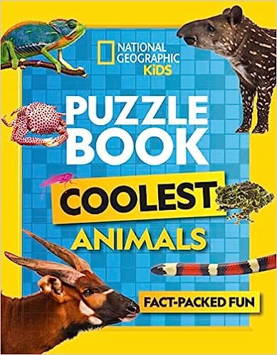 Puzzle Book Coolest Animals Brain-tickling Quizze