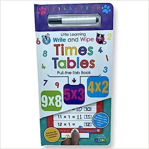 Little Learning Write And Wipe Times Tables