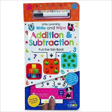 Little Learning Write And Wipe Addition & Subtraction
