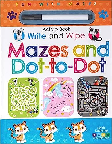 Write And Wipe Mazes And Dot To Dot