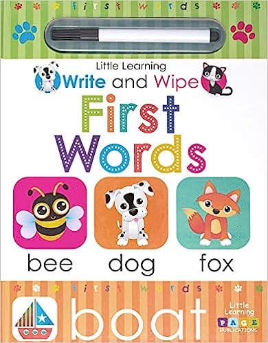 Little Learning Write And Wipe First Words