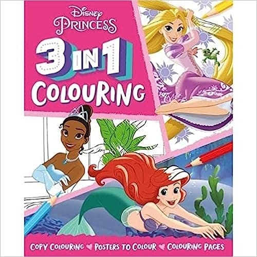 Disney Princess 3-in-1 Colouring