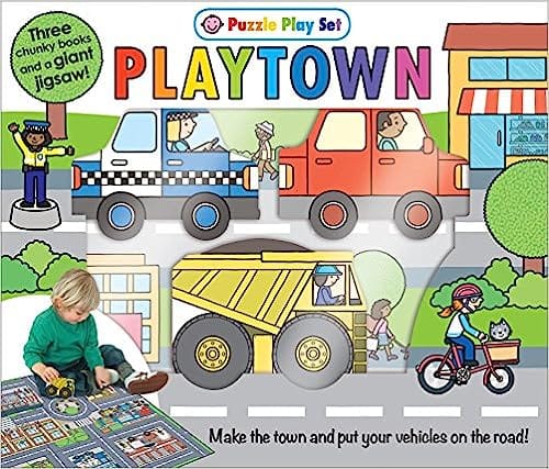 Puzzle Play Set Playtown Three Chunky Books And A Giant Jigsaw Puzzle!