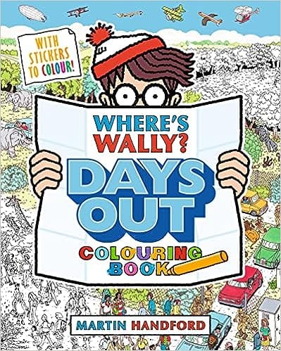 Wheres Wally? Days Out Colouring Book