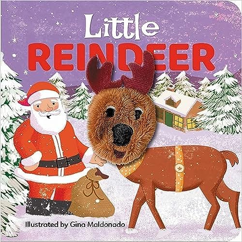 Finger Puppet Book - Reindeer Puppet And Go On A Christmas Adventure With Santa