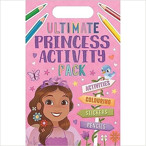 Ultimate Princess Activity Pack With Activities, Colouring, Stickers & Pencils
