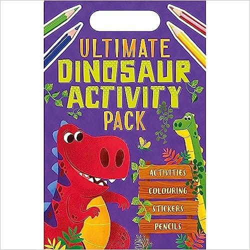 Ultimate Dinosaur Activity Pack With Activities, Colouring, Stickers, Pencils