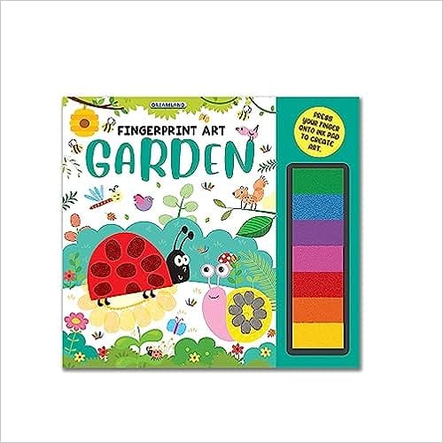 Fingerprint Art Activity Book Garden
