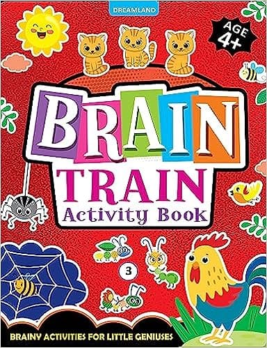 Brain Train Activity Book For Kids Age 4+