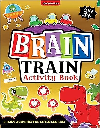 Brain Train Activity Book For Kids Age 3+