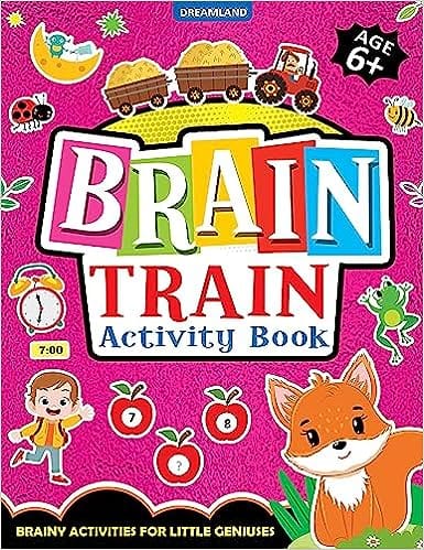 Brain Train Activity Book For Kids Age 6+
