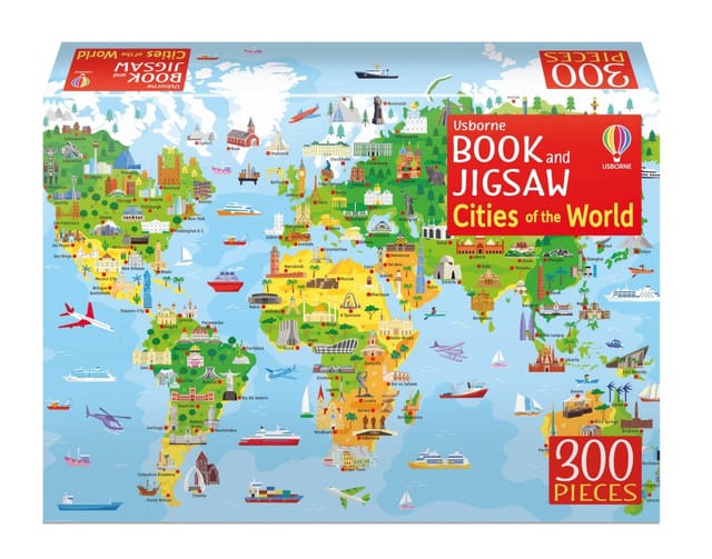 Usborne Book And Jigsaw Cities Of The World