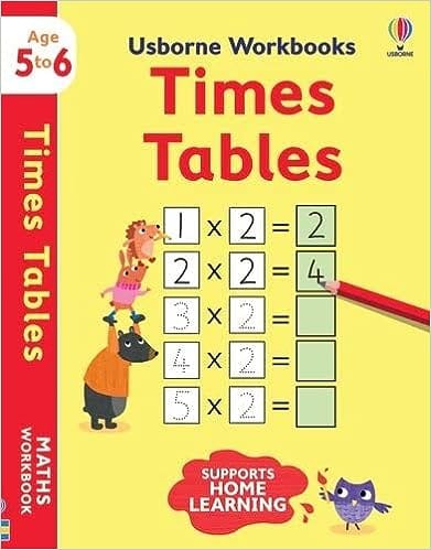 Times Tables Workbook Age 5 To 6