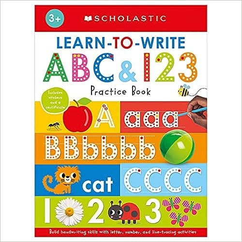 Learn To Write Abc & 123 Scholastic Early Learners (workbook)