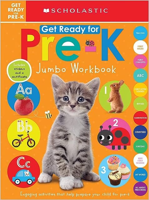 Get Ready For Pre-k Jumbo Workbook Scholastic Early Learners (jumbo Workbook)