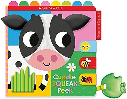 Cuddle Squeak Peek Cloth Book Scholastic Early Learners