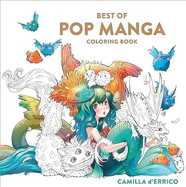 Best Of Pop Manga Coloring Book