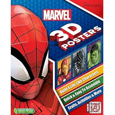 Marvel Pop Heads - 3d Crafts | 3d Posters