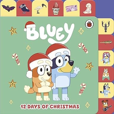 Bluey 12 Days Of Christmas Tabbed Board Book