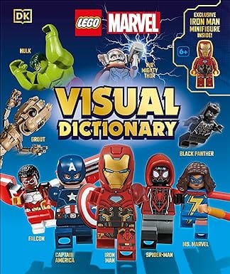 Lego Marvel Visual Dictionary With An Exclusive Lego Marvel Minifigure