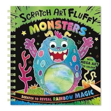 Scratch Art Fluffy Monsters
