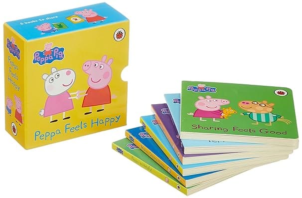 Peppa Feels Happy! 6 Board Books Slipcas