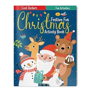 Festive Fun Christmas Activity Book With Stickers