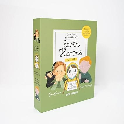 Little People, Big Dreams Earth Heroes 3 Books From The Best-selling Series! Jane Goodall Greta Thunberg David