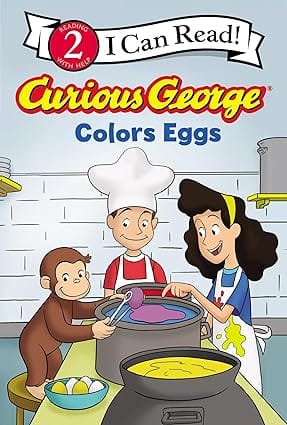 Curious George Colors Eggs (i Can Read Level 2)