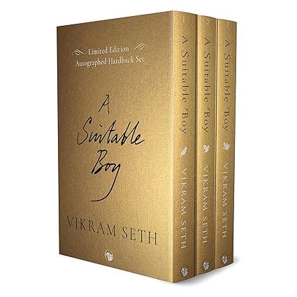 A Suitable Boy Limited-edition Autographed Hardback Set