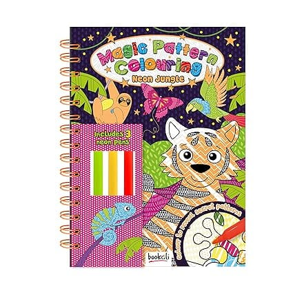 Magic Pattern Colouring Neon Jungle