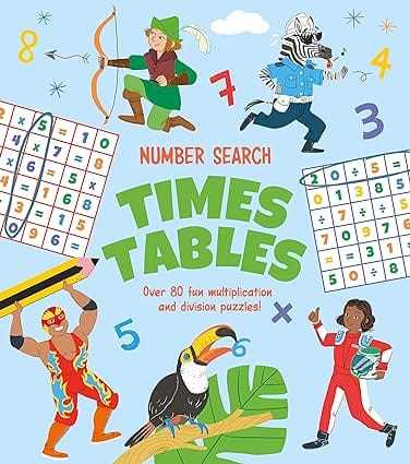 Number Search Times Tables Over 80 Fun Multiplication And Division Puzzles!