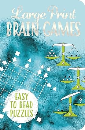 Large Print Brain Games (192pp Royal-format Foil Puzzles)