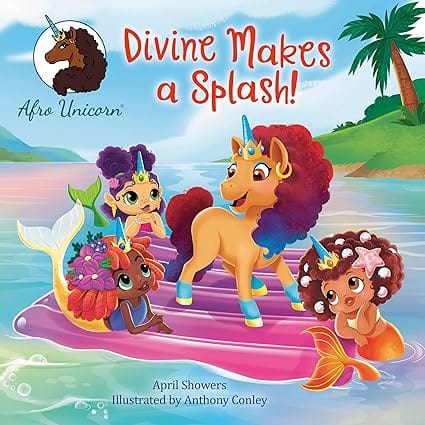 Divine Makes A Splash! (afro Unicorn)