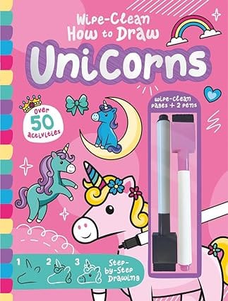 Wipe-clean How To Draw Unicorns