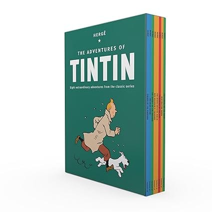 The Adventures Of Tintin 8 Title Paperback Boxed Set