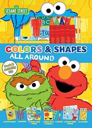 Sesame Street Colors And Shapes All Around (book Plus)