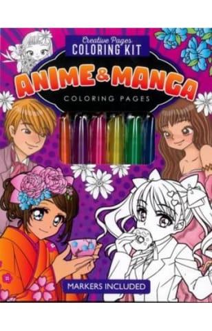Creative Pages Coloring Kit Anime And Manga Coloring Pages