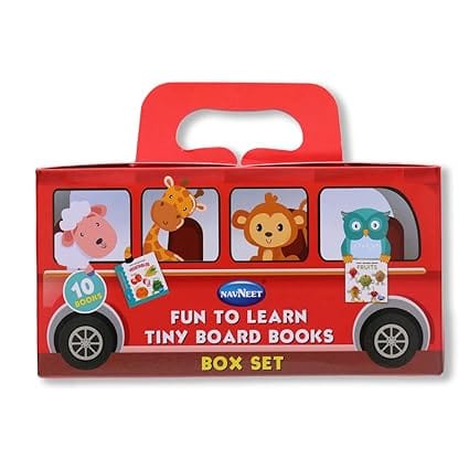 Fun To Learn Box Set - 10 Tiny Board Books - My First Library Of Picture Board Books