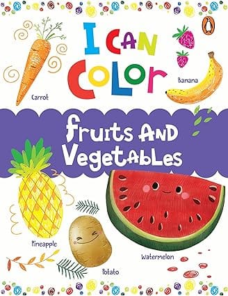 I Can Color Fruits And Vegetables