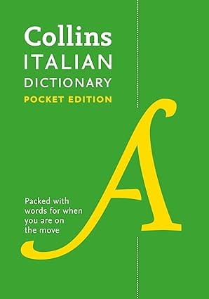 Collins Italian Dictionary Pocket Edition 60,000 Translations In A Portable Format