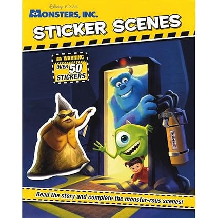 Disney Pixar Monsters Inc Sticker Scenes