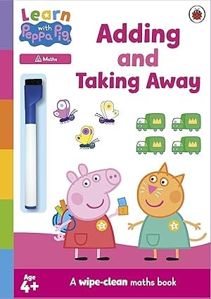 Learn With Peppa Adding And Taking Away Wipe-clean Activity Book
