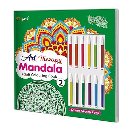 Art Therapy Mandala Adult Colouring Book