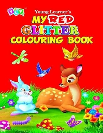 My Red Glitter Colouring Book