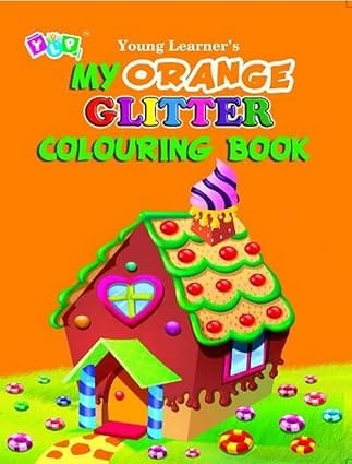My Orange Glitter Colouring Book