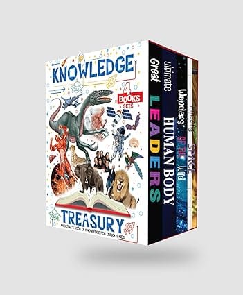 Knowledge Treasury Set Of 4 Paperback Knowledge Encyclopedia Books To Enhance Learning