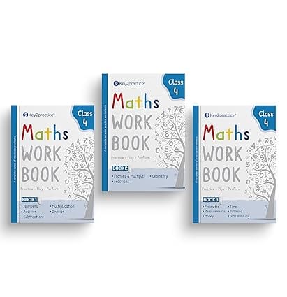 Key2practice Maths Workbook For Class 4 (set Of 3)